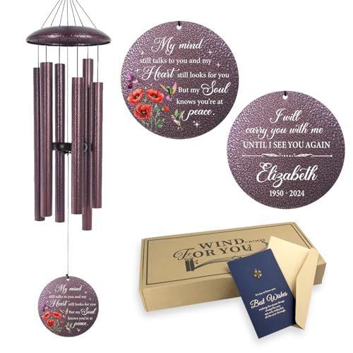 Personalized Memorial Wind Chime for Loss of Loved One 30