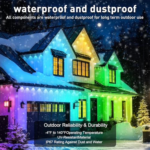 150FT Permanent Outdoor Lights for House