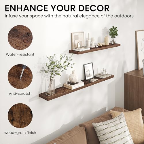 Floating Shelves for Wall (2 Count)