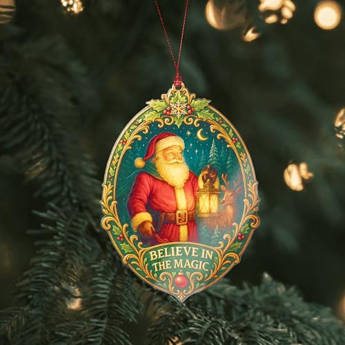 Funny Christmas Santa Ornaments 2025