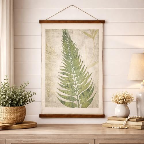 Botanical Fern Canvas Wall Hanging Tapestry