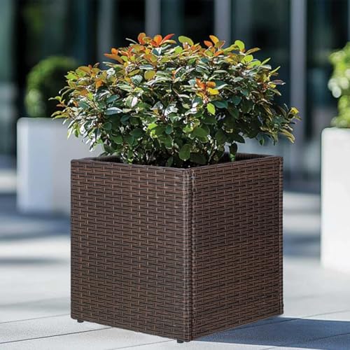 Set of 2 Large Square Planter with Removable Liner (2 Count)
