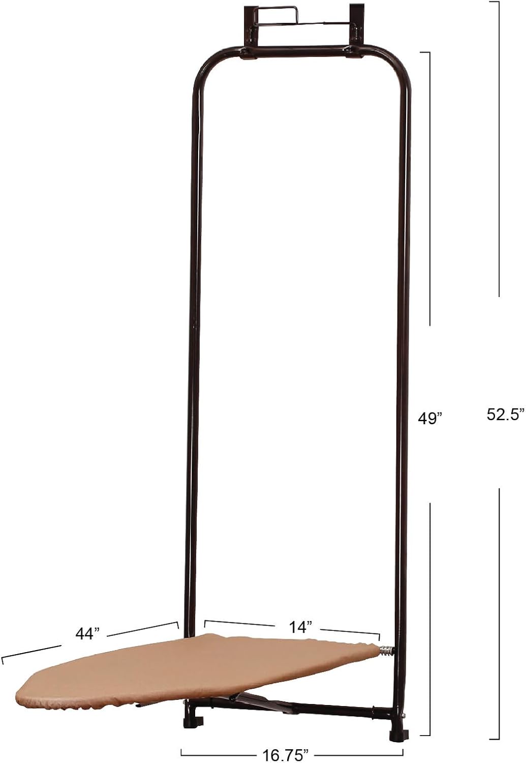 Household Essentials Over-The-Door Steeltop Ironing Board - NestledHome