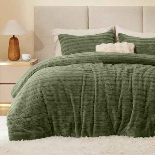 Faux Fur King Size Comforter Set