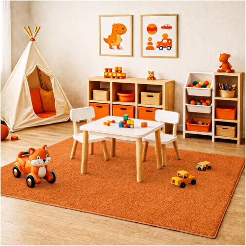 Soft & Colorful 7' x 7' Kids Classroom Area Rug