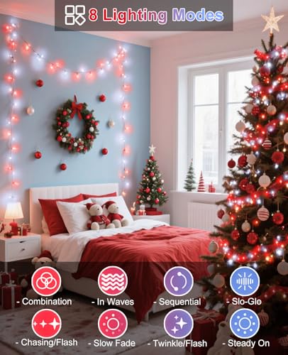 80FT 240 LED Christmas Lights Outdoor