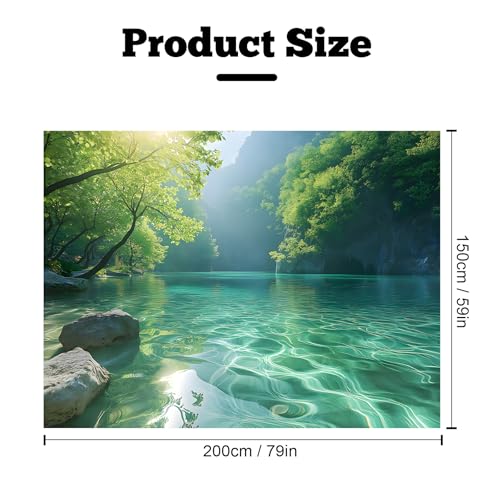 Nature Tapestry Forest Tree Sea Cave Wall Hanging