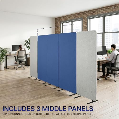 Freestanding 73 x 66 inch Privacy Panel System (3 Count)