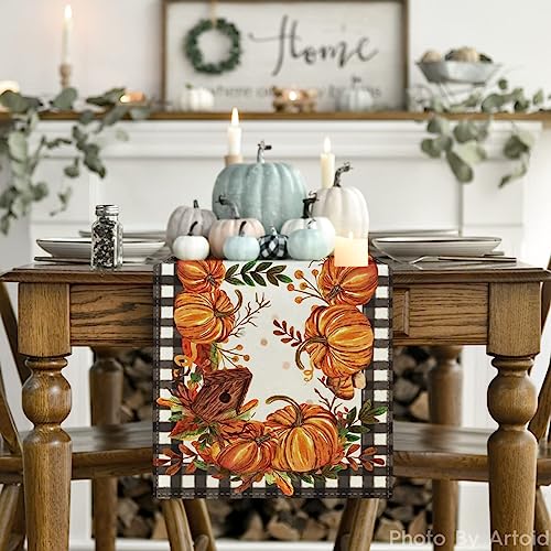 210 GSM Fall Table Runner Home Party Decor 13x60 Inch