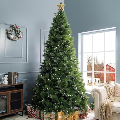 Evangeline 9ft Prelit Artificial Christmas Tree with 2514 Branch Tips