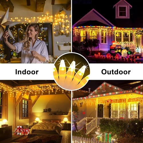 66FT 670 LED Christmas Lights 148 Ice Drops