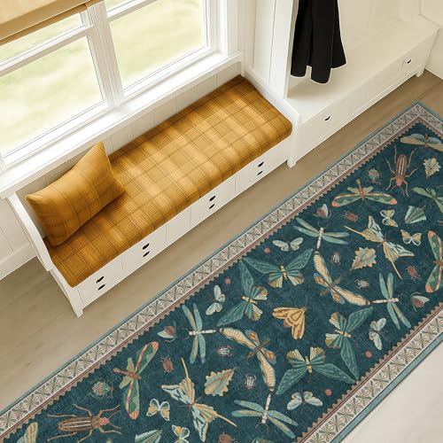 Teal Boho Runner Rug 2x8 (16 Sq Ft)