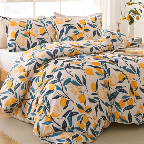 Lemon Blossom Bed in a Bag Queen 7 Pieces