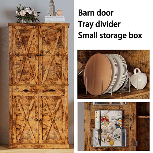 Storage Cabinet with Drawers and Doors for Living Room and Entryway