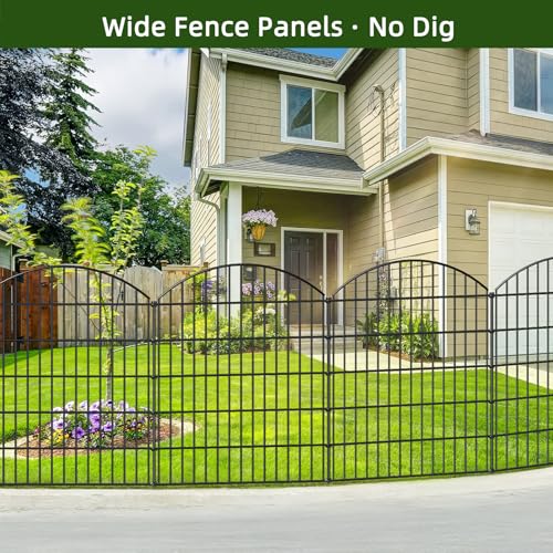 Heavy Duty Metal Garden Fence 43.2 in x 14.75 ft (60.47 Sq Ft)