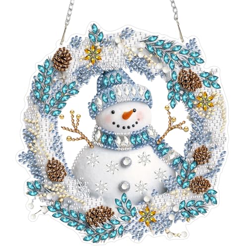 Snowman Diamond Art Hanging Kits for Adult
