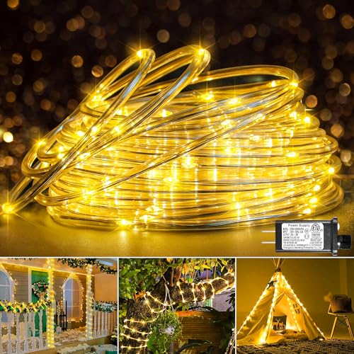 66FT 200 LED Rope Lights for Outside