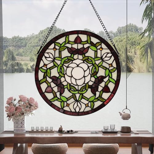 Handcrafted Stained Glass Window Panel