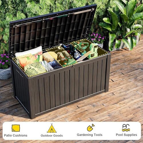280 Gallon Large Outdoor Storage Box Waterproof