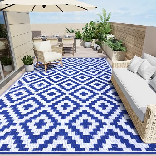 Outdoor Rug 9x18 ft Waterproof Reversible Mat (162 Sq Ft)