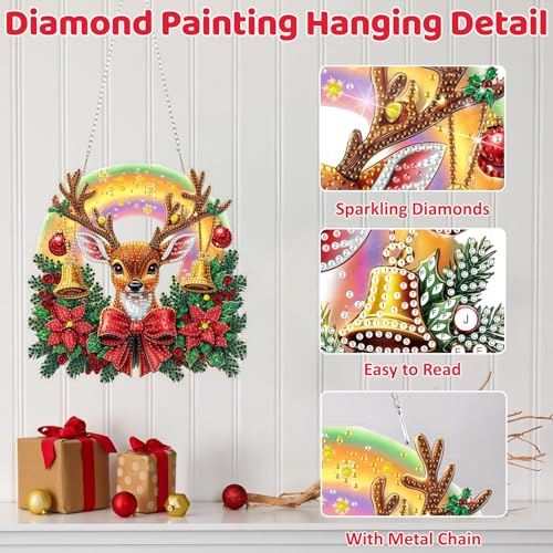 Christmas Hanging Diamond Art Kits for Adult