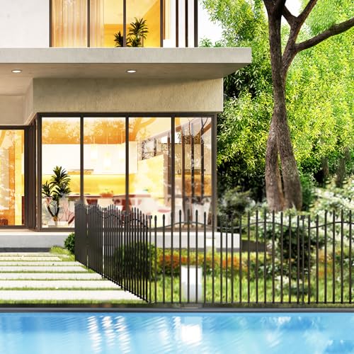 No Dig Garden Fence 32" H x 22.5'L Decorative Yard Dog Outdoor Panels (6.32 Sq Ft)