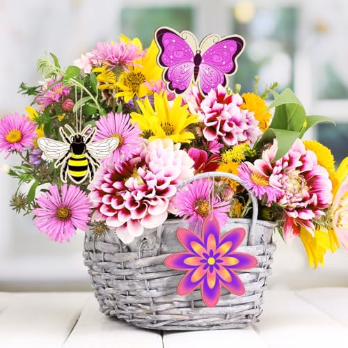 36PCS Wooden Spring Ornaments to Paint (77 Count)