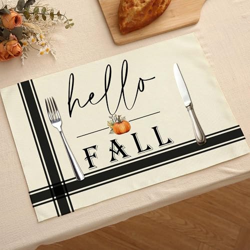 Hello Fall Placemats Set of 4 (4 Count)