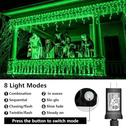 Green Halloween Lights (66 Foot)