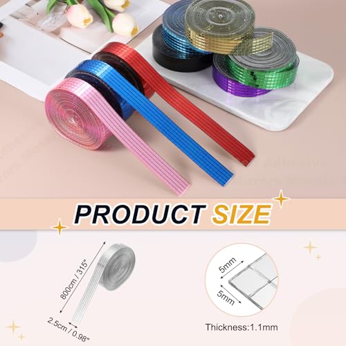 5x5mm Self Adhesive Mirrors Mosaic Tiles (8000 unidad)