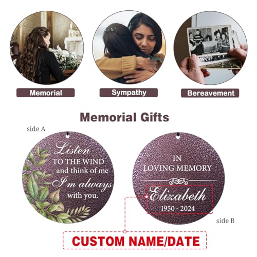 Personalized Memorial Wind Chime for Loss of Loved One 30