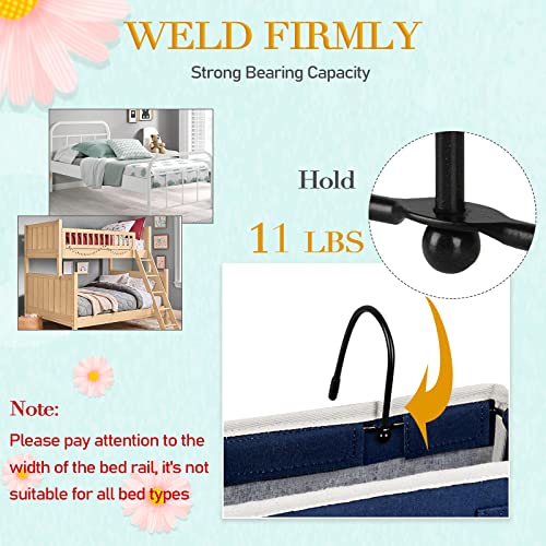 Bedside Caddy Bedside Storage Bag for Headboards (2 Count)