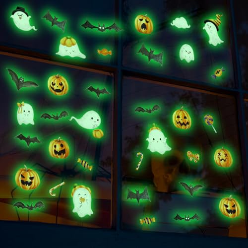3 Sheets Glow in The Dark Window Clings