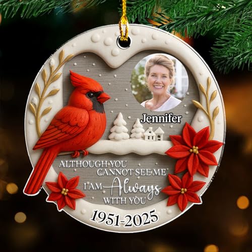 Always in My Mind Personalized Custom Photo Acrylic Ornament