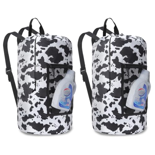 Laundry Bag Backpack Durable Laundry Bag with Shoulder Straps and Mesh Pockets Portable Laundry Hamper Dirty Clothes Bag for College
