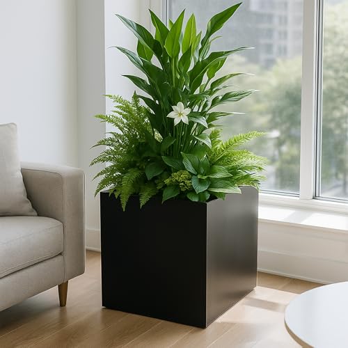 20'' Cube Metal Planter Steel Planter Box