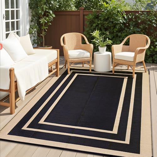 Outdoor Rug 9x12 ft Waterproof Reversible Mat