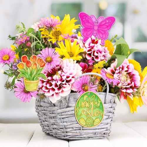 36PCS Wooden Easter Ornaments to Paint (36 Count)