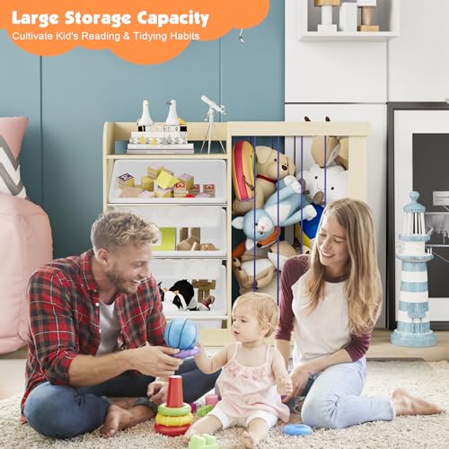 Kids Bookshelf Toy Storage w (4 Count)