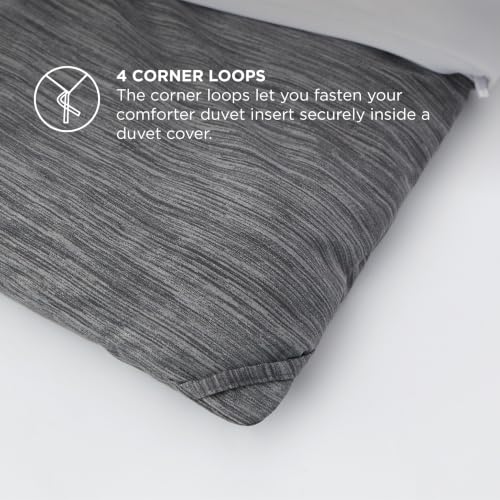 Dark Grey Oversized King Comforter Set