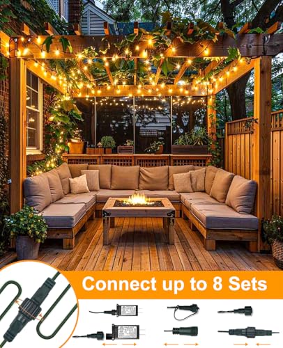 40FT 120 LED Christmas Lights Outdoor