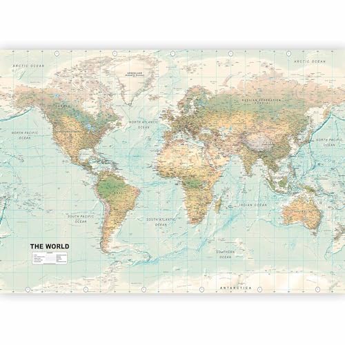 Premium Wall Mural World Map 177x124 in (9 Count)
