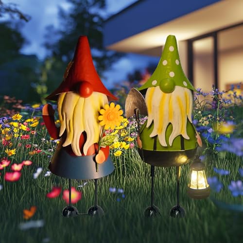 Solar Gnomes Garden Statue (2 Count)