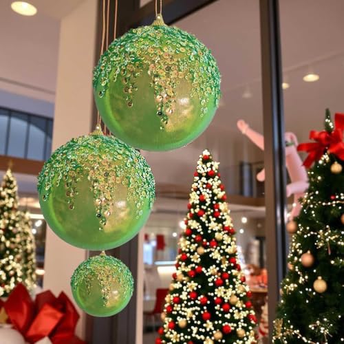 3Pcs Christmas Balls Ornaments (3 Count)