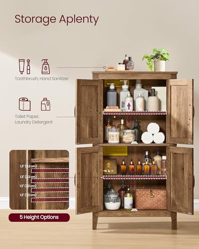 Farmhouse Storage Cabinet with 4 Barn Doors