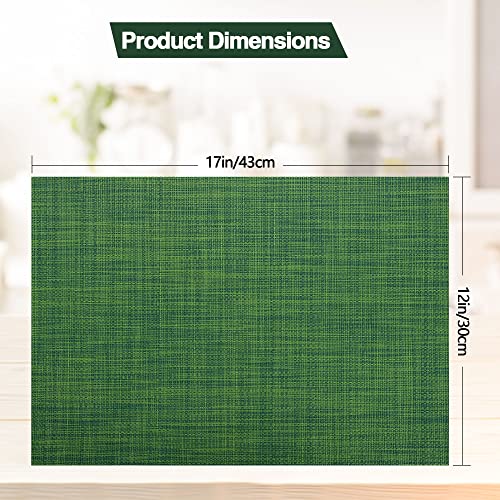 Green Placemats Set of 8 (8 Count)