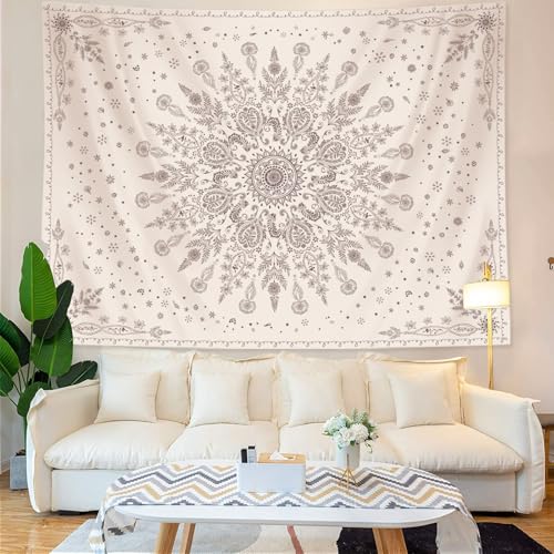 Boho Floral Tapestry Mandala Wall Tapestry