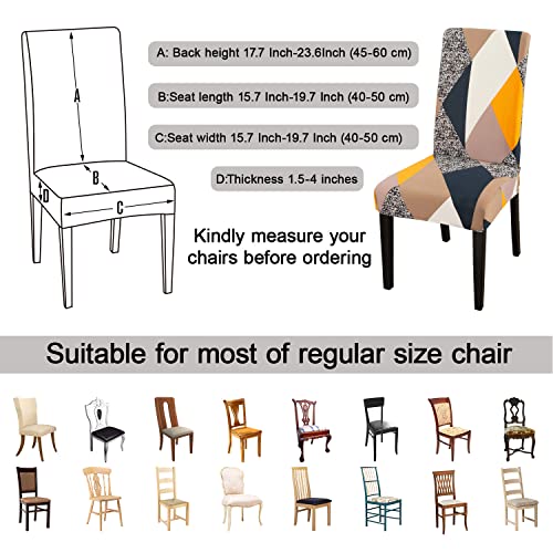 Chair Covers for Dining Room 6 Pack