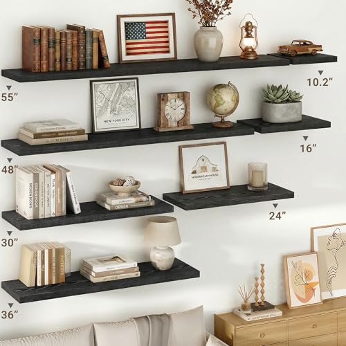 10 in Deep Floating Shelves 16” Set of 2 (2 Count)