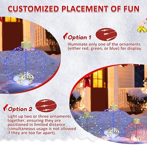 Outdoor Christmas Decorations (3 Count)